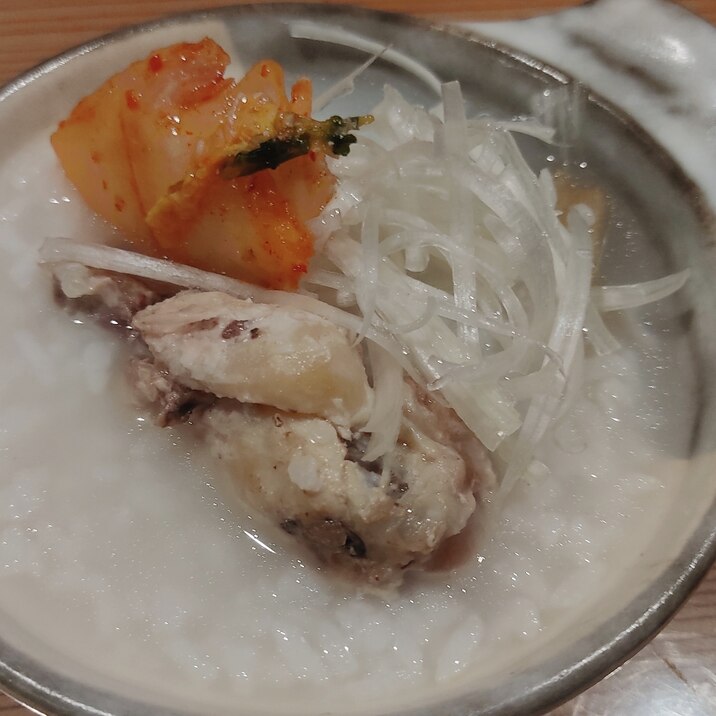 圧力鍋でホロホロ鶏手羽元☆ご飯からの中華粥